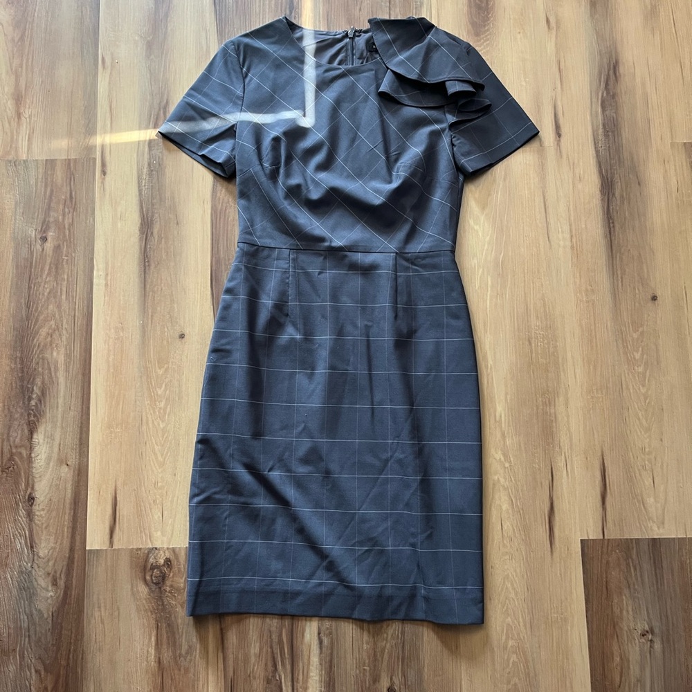 Banana Republic Charcoal Asymmetrical Dress